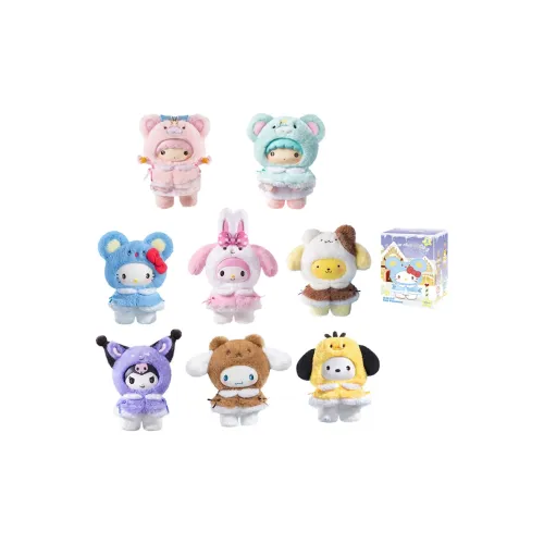 Miniso X Sanrio Little Плащ Коллекция Слепые коробки 1 Слепая коробка Целая коробка 8 шт