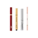 Кисть для подводки глаз Pen (Черный) + Карандаши для контура глаз + Корректор + Тушь для ресниц