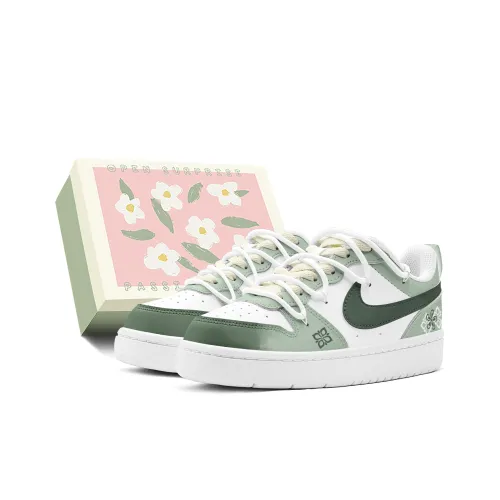 Nike Court Borough Парный Винтажный синий и Белый фарфор Китайский стиль Элегантный Цветовой блок Деконструкция Дизайн