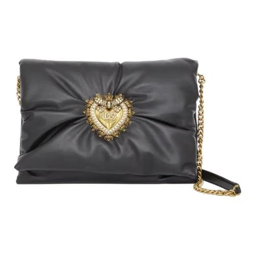 Dolce Gabbana Телячья кожа Сумка через плечо Средняя Женская Черная