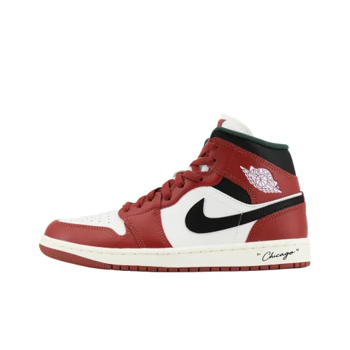 Jordan Air Jordan 1 Классический Дизайн Устойчивый к истиранию MID Топ Винтажные баскетбольные кроссовки Унисекс