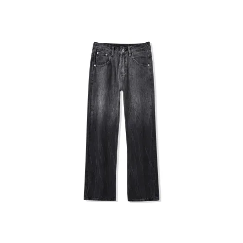 TGZT Черные Унисекс Джинсы