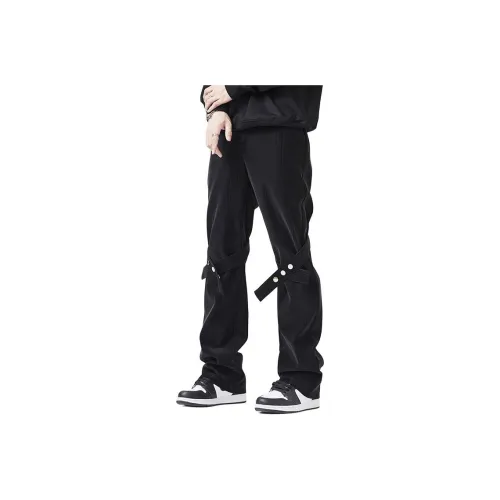 BAOMIKA Черные Унисекс Повседневные Штаны