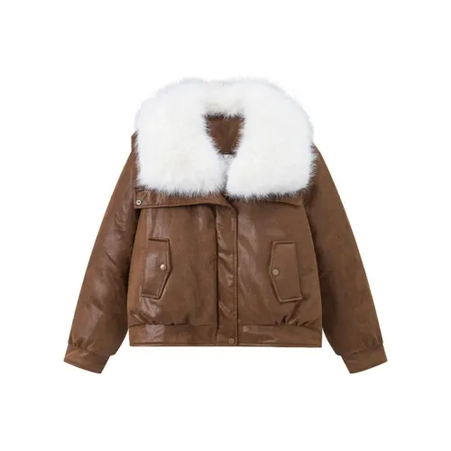 ADXKM Кофе Женские пуховики