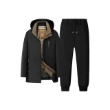 Черный [Нижний обхват штаны, подъем] Двухкомпонентный комплект