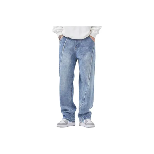 BAOMIKA Blue Unisex Jeans BAOMIKA Синий Унисекс Джинсы