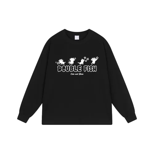 Двойная рыба Унисекс Свитшоты