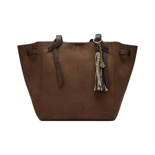 JOSINY Сумка через плечо из синтетической кожи большая женская темно-коричневая