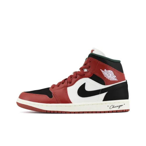 Jordan Air Jordan 1 Классический Дизайн Устойчивый к истиранию MID Топ Винтажные баскетбольные кроссовки Унисекс