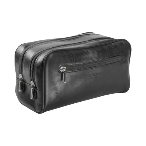 Mondial1908 Тоскана Кожа Двойные Отделения Дорожные Косметички Портативный Встроенная Память