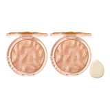 Радуга Рябь Хайлайтер Кисть Пудра-02 Золото 6,5г (Коробка) *2+Thumb Розовый