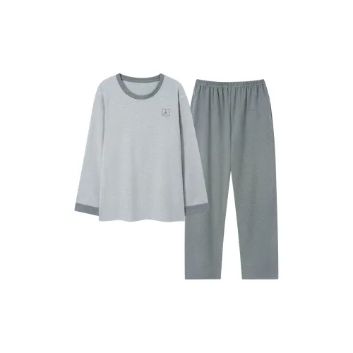MADALLO Light Gray Men's Pajama Sets