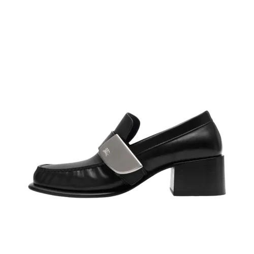 Burberry Shield Лоферы 5 см Женские Черные