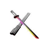 Удлиненная длина - Искра Свет Сэйбер [Титан Серебристо-серый] Спрей/Звуковой эффект/Многоцветный мерцающий свет