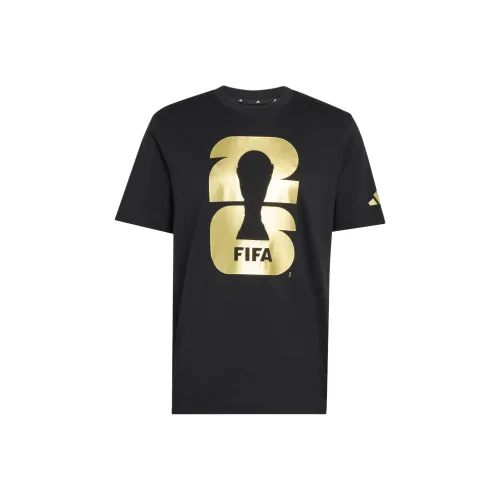 Adidas WORLD CUP FW25 Футбол FIFA 2026 Официальный Эмблем Т-рубашка Мужская