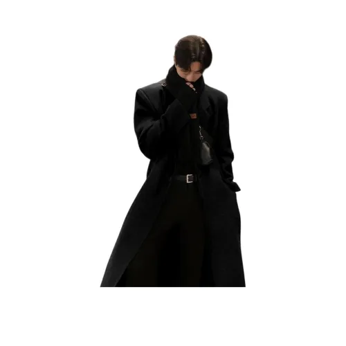 PEA Черное Унисекс Пальто