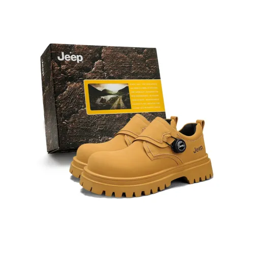 Jeep Повседневные кожаные туфли с низким верхом для мужчин
