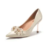 Шампанское, узкий каблук, 8,5 см