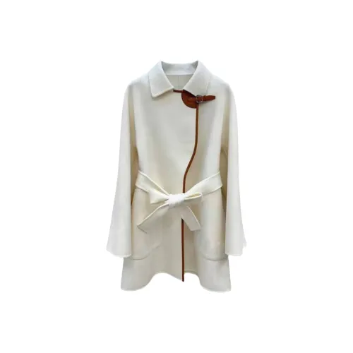 ZEKIKO STUDIO Milkshake Белый Женский Пальто