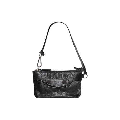 Balenciaga Le City Sheepskin Clutch Women's Black