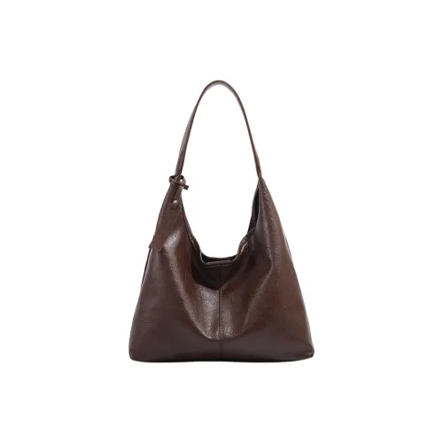 Carksky ПУ (полиуретан) Сумка через плечо Женская Кофейно-коричневый Черный