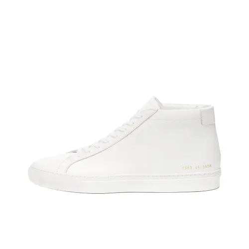 COMMON PROJECTS Оригинальный Achilles High Топ Стильные Скейтбординги Мужской Белый