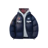 Темно-синяя шляпа в клетку