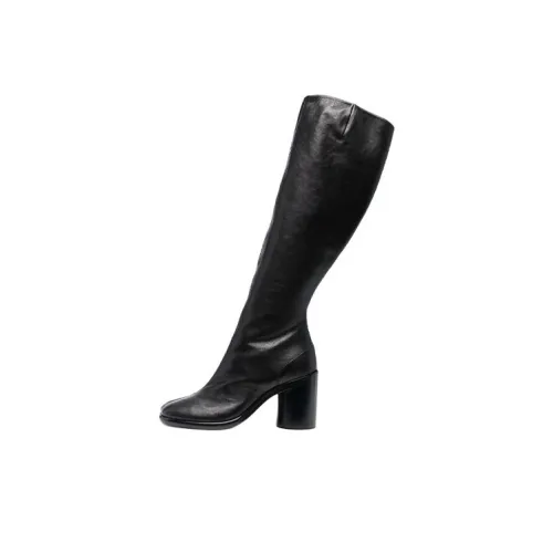 Maison Margiela Tabi Женские высокие сапоги до колена черные