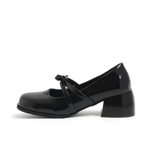 AFJI Квадратный каблук Mary Jane Женские туфли