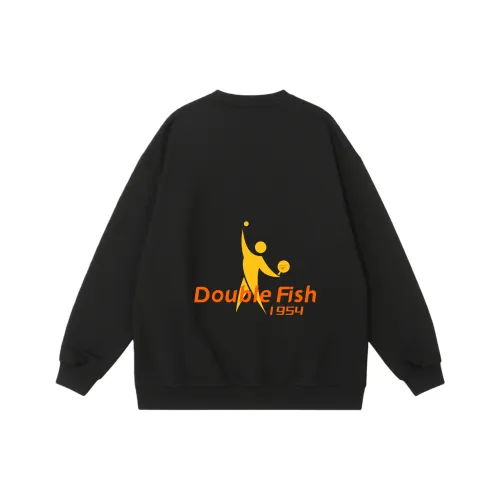 Двойная рыба Унисекс Свитшоты