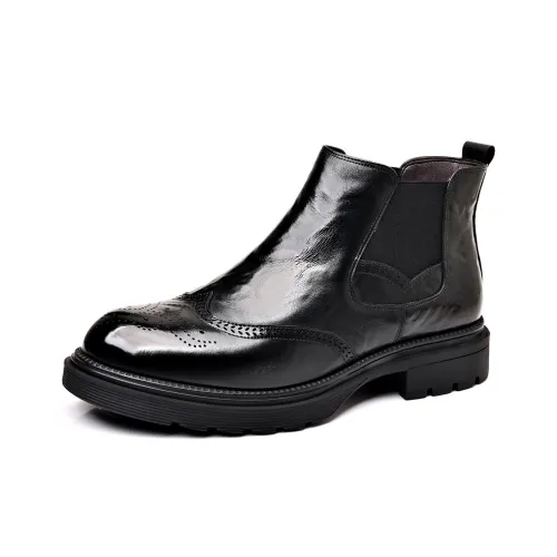 HAPPY DINO Челси Черный флис с подкладкой Мужской