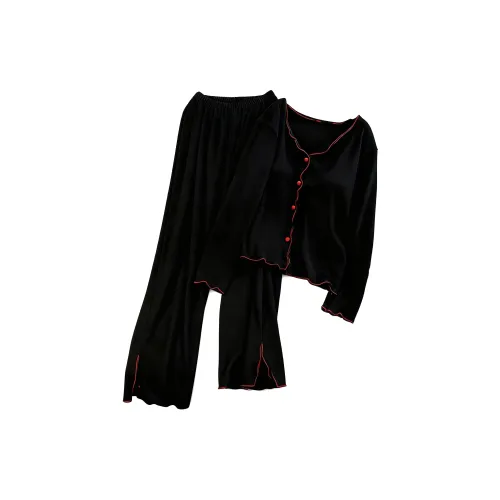 O'MESIK Черный Женский Пижамный Комплект