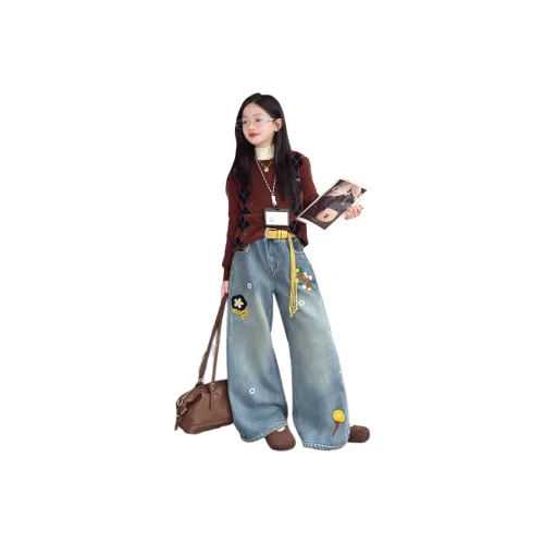 PLANDOO Светло-синие джинсы для школьников