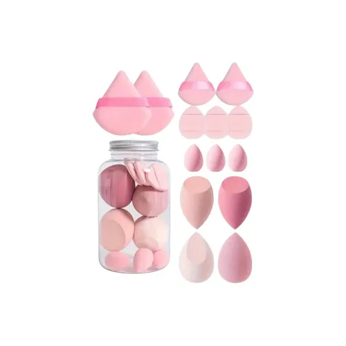 LUOYOUTE Горячий продаж Макияж Губка Набор 14 шт Воздушная подушка Розовый Инструмент Губка Базовый слой