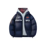 Темно-синяя шляпа в клетку