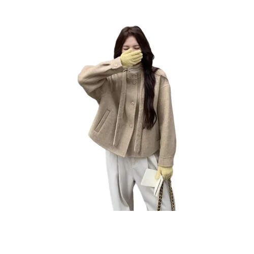 LAOYECHE Верблюжий цвет Женское пальто