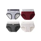 [Тип A Heather Cotton 4 Pack] Сердце Синий Клетка + Анкора Красный + Черный Серый + Светло-Синий Клетка