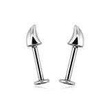 Серьги-гвоздики "Клыки дьявола" [1 пара]