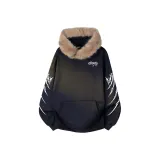 Темно-синий (Коричневый меховой воротник)