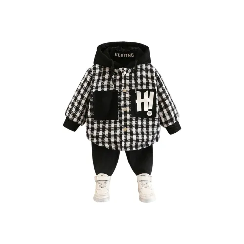 WEILAIZHIXING Черный Белый Детские дошкольные куртки