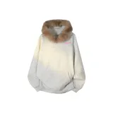 Фотиния Серый (Коричневый меховой воротник)