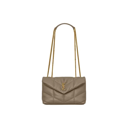 SAINT LAURENT LOULOU Овчина Сумка через плечо Мини Женская Светлый тауп