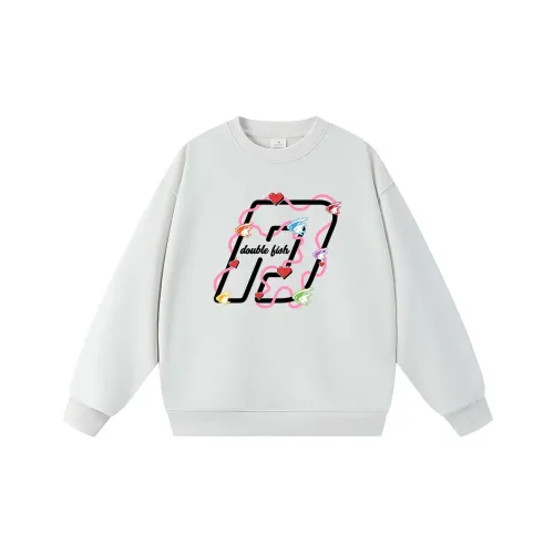 Двойная рыба Унисекс Свитшоты