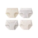 [Тип A Heather Cotton 4 Pack] Горчичный + Светло-синий Клетка + Heather Серый + Полосы