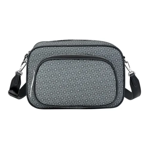 KLOISONNE PVC Crossbody Bag Standard Unisex Black Gray KLOISONNE PVC Сумка через плечо Стандартная Унисекс Черный Серый
