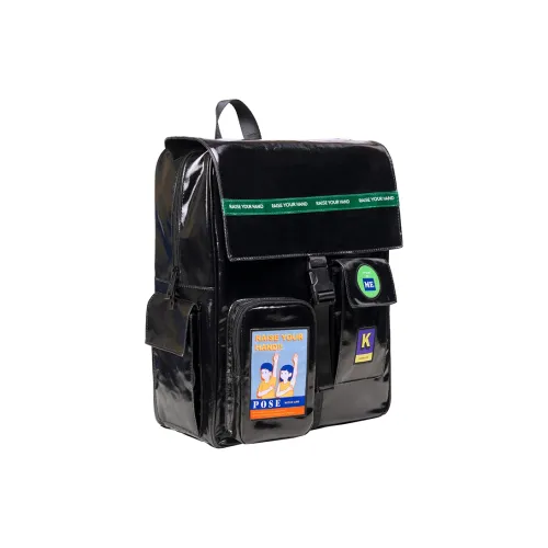 KIITOS LIFE Холст Рюкзак Средний Унисекс Черный