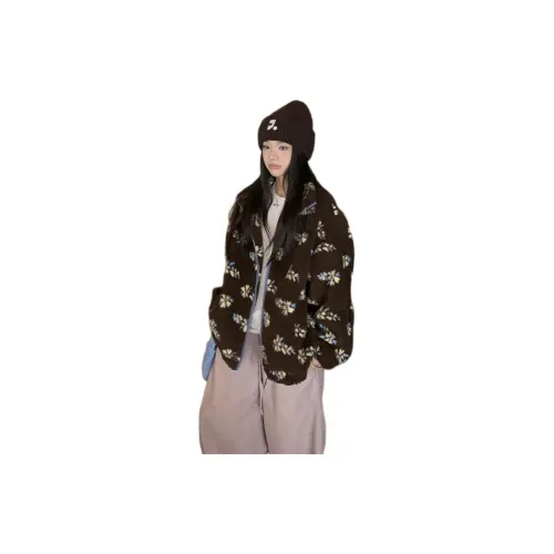 XIAOJUCHUANLI Вельвет Feel Пальто Женское