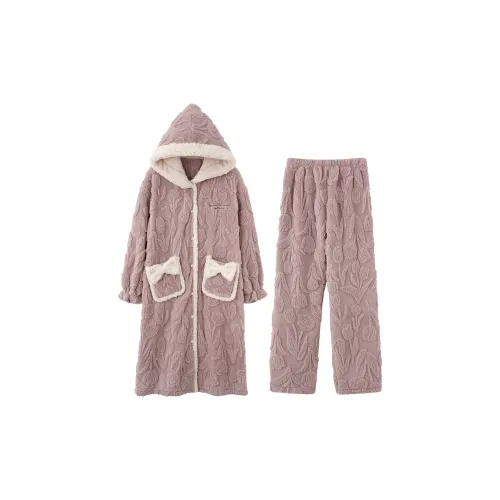 Gongdie Фиолетовый Женский Пижамный Комплект