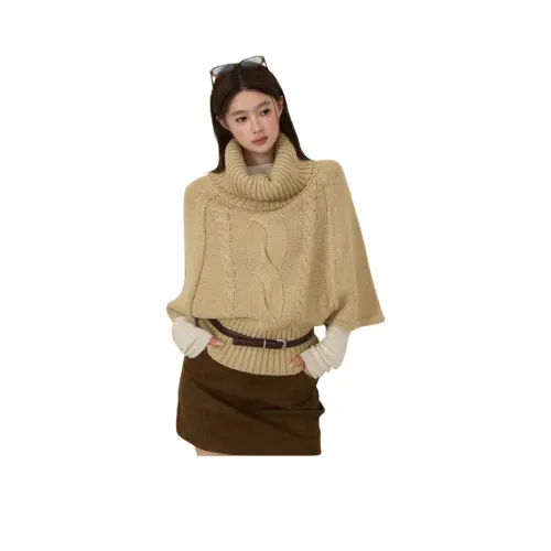 YICHAI Khaki Женская Трикотаж