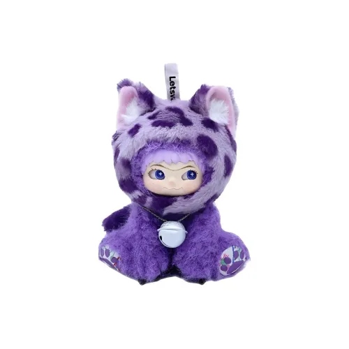 LETSVAN Wow Kuku Cool Leopard Plush Cute Transparent Blind Box Card